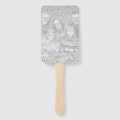 Aangepaste klasse van foto van afgestudeerden in d handwaaier (Achterkant)