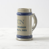Aangepaste Klassieke Groomsmen Beer Stein Bierpul (Voorkant rechts)