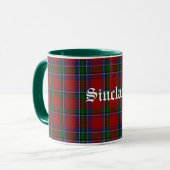 Aangepaste klassieke inclair Tartan Mok (Voorkant links)