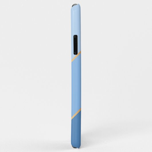 Aangepaste klassieke licht medium donkerblauwe art Case-Mate iPhone case (Achterkant/rechts)