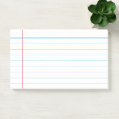 Aangepaste, klassieke, met blauwe voering aangebra post-it® notes (Kantoor)