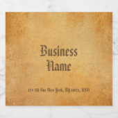 Aangepaste klassieke nostalgische oud papier look  bier etiket (Enkel label)