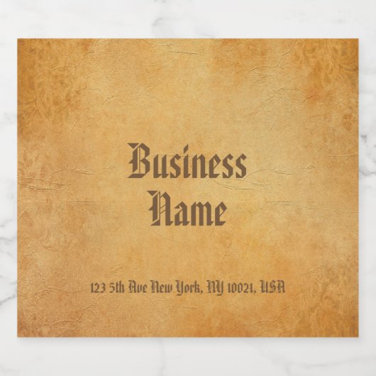 Aangepaste klassieke nostalgische oud papier look  bier etiket (Enkel label)