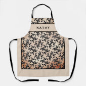 Aangepaste klassieke rococo patroonnaam schort (Voorkant)