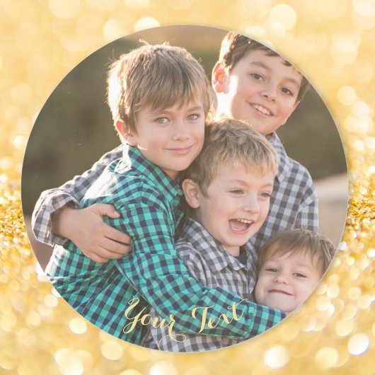 Aangepaste Klassieke Ronde Fotosheet Stickers Blad