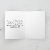 Aangepaste klassieke traditionele Paarse offerteaa Feestdagen Kaart (Binnen)