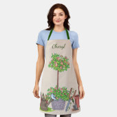 Aangepaste kleding schort (Gedragen)