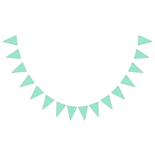 Aangepaste kledingbundel Mint Solid Color Minimali Vlaggetjes (Alle)