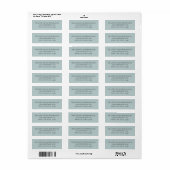 Aangepaste kledingcode etiket (Full Sheet)