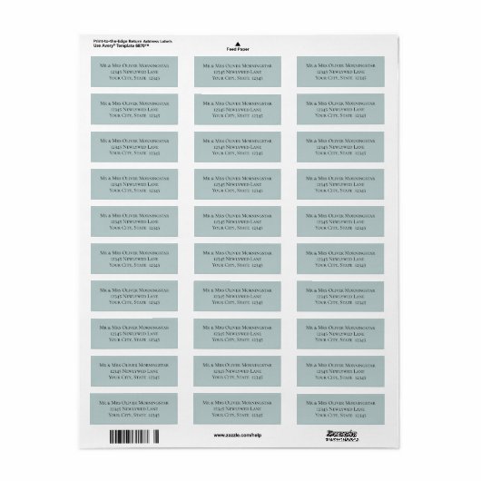 Aangepaste kledingcode etiket (Full Sheet)