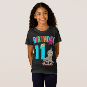 Aangepaste kledinguitrusting voor het meisje van d t-shirt (Voorkant volledig)