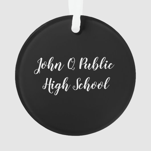 Aangepaste kleerkap voor klasmakerij en tassel ornament (achterkant)