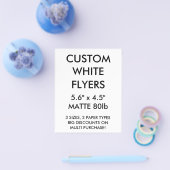 Aangepaste, kleine 5,6-inch x4,5-inch Glanzend Fly Flyer (Enkel)