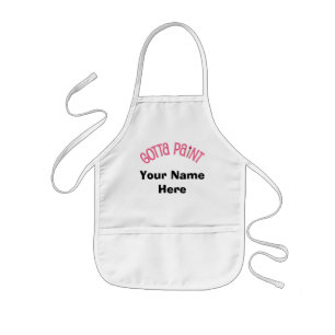 Aangepaste kleine artiest Apron of Smock Kinder Schort