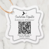 Aangepaste kleine bedrijven leveren QR-codetabel Bedankjes Labels (Voorkant)