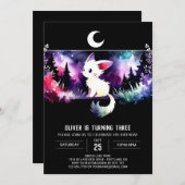 Aangepaste kleine kat verjaardag kaart (Voorkant / Achterkant)