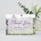 Aangepaste kleine lavender Bohemian bedankt (Staand voorkant)