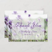 Aangepaste kleine lavender Bohemian bedankt (Voorkant / Achterkant)