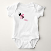 Aangepaste kleine roze luis romper (Voorkant)