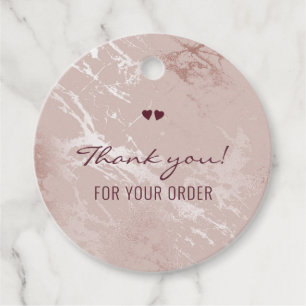 Aangepaste kleine zakelijke benodigdheden verpakki bedankjes labels