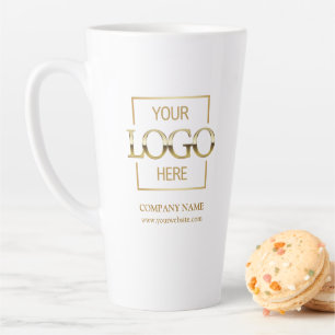 Aangepaste kleine zakelijke Logo gepersonaliseerde Latte Mok