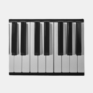 Aangepaste klepkaart voor piano-toetsenbord deurmat