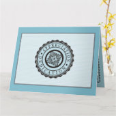 Aangepaste kleur 10-jarige uitreiking van arbeidsb kaart (Gele Bloem)