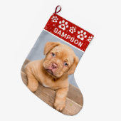 Aangepaste kleur Aangepaste persoonlijke plaatsnaa Grote Kerstsok (Voorkant (Hangend))