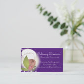 Aangepaste kleur Afrikaanse Amerikaanse vrouwelijk Visitekaartje (Staand voorkant)