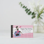 Aangepaste kleur Afrikaanse Amerikaanse vrouwelijk Visitekaartje (Staand voorkant)