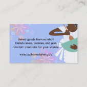 Aangepaste kleur Afro-Amerikaanse bakkerij mengkom Visitekaartje (Achterkant)