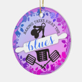 Aangepaste kleur bakgerei Kerst ornament (Links)