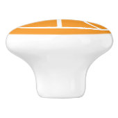 Aangepaste kleur basketbal keramische knop (Zijkant)