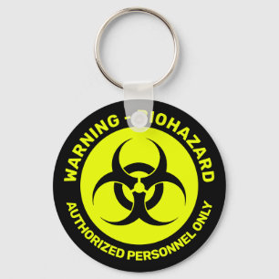 [Aangepaste kleur] Biohazard Pictogram Sleutelhang Sleutelhanger