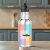 Aangepaste Kleur Blok Waterfles | Car Line Art