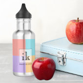 Aangepaste Kleur Blok Waterfles | Car Line Art