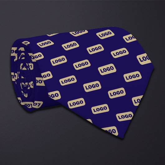 Aangepaste kleur Brede Rechthoekige Logo Stropdas