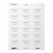 Aangepaste kleur Dragonfly-adreslabel Sjabloon Etiket (Full Sheet)