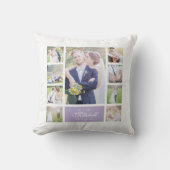 Aangepaste Kleur Elegante Scriptie Mijn & Mevrouw  Kussen (Voorkant)