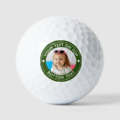 Aangepaste kleur en tekst van de Foto Golfballen (Voorkant)