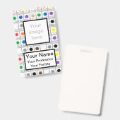 Aangepaste Kleur Flash Cards - School Serie Badge (Voor- en achterkant)