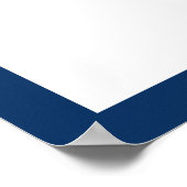 Aangepaste kleur foto afstudeer handtekening beric poster (Hoek)