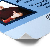 Aangepaste kleur foto display werknemer van de maa poster (Hoek)