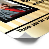 Aangepaste kleur foto display werknemer van de maa poster (Hoek)