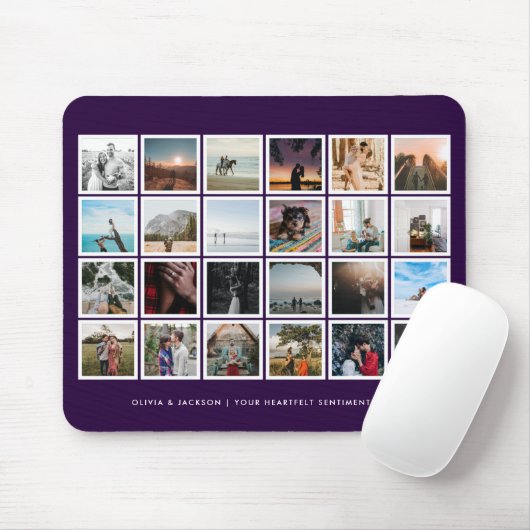 Aangepaste kleur fotoCollage Muismat (Met muis)