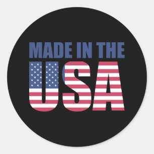 Aangepaste kleur gemaakt in Amerikaanse Amerikaans Ronde Sticker
