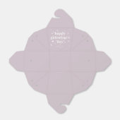 Aangepaste kleur Happy Galentine-dag + hart Bedankdoosjes (Uitgevouwen)