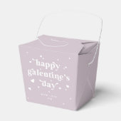 Aangepaste kleur Happy Galentine-dag + hart Bedankdoosjes (Voorkant Zijde)