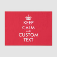 Aangepaste kleur Houd Calm cadeaupapier