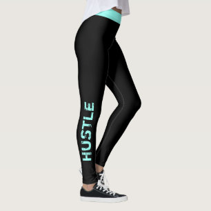 Aangepaste kleur   "Hustle"-werkplan Leggings